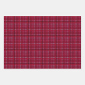 Rode geruite tartan inpakpapier vel (Voorkant 2)