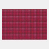 Rode geruite tartan inpakpapier vel (Voorkant)
