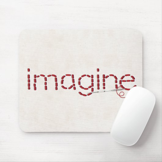 rode gestikte voorstelling tekstbericht met naald muismat (Met muis)