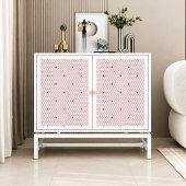 Rode gestippelde kant decoupage tissuepapier