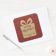Rode Gestreepte Kerst Festieve Print -