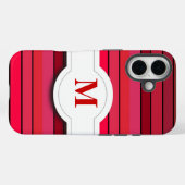 Rode gestreepte patroon iPhone 5/5s portemonnee ho Case-Mate iPhone Case (Achterkant (horizontaal))