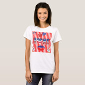 rode gestreepte t-shirt voor 4 juli (Voorkant volledig)
