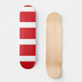 Rode gestript persoonlijk skateboard (Voorkant)