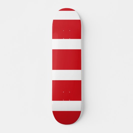 Rode gestript persoonlijk skateboard (Voorkant)