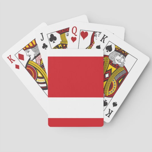 Rode gestript pokerkaarten (Achterkant)