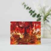 Rode Gevel Graffiti Briefkaart (Staand voorkant)