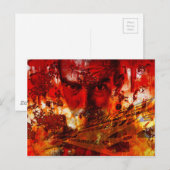 Rode Gevel Graffiti Briefkaart (Voorkant / Achterkant)