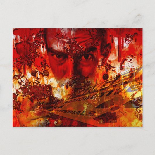 Rode Gevel Graffiti Briefkaart (Voorkant)