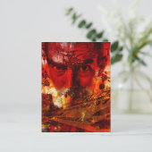 Rode Gevel Graffiti Briefkaart (Staand voorkant)