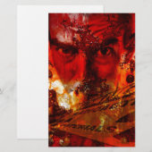 Rode Gevel Graffiti Briefpapier (Voorkant / Achterkant)