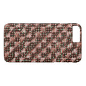 Rode gevlekte vierkantjes die een vreemde mozaïek  Case-Mate iPhone case (Achterkant (Horizontaal))