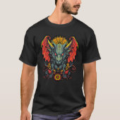 Rode gevleugelde draak t-shirt (Voorkant)