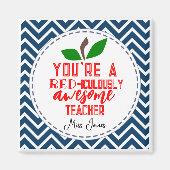 Rode, geweldige, lerarenappel magneet (Voorkant)