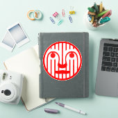 Rode Gezicht Modern 4Matt Sticker (iPad Cover)