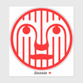 Rode Gezicht Modern 4Matt Sticker (Vel)