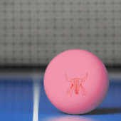 Rode Ghost Dance Buffalo 1 ster gloeien pingpongba Pingpongbal (Net)