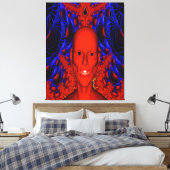 Rode Ghoul Canvas Afdruk (Insitu (Slaapkamer))