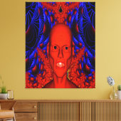 Rode Ghoul Canvas Afdruk (Insitu (Woonkamer))