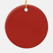 Rode Gigi Oprichtingsjaar Kado Ornament Ontwerp (Achterkant)