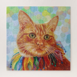 Rode Ginger Cat Puzzel