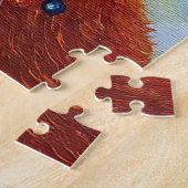 Rode Ginger Cat Puzzel Legpuzzel (Zijkant)
