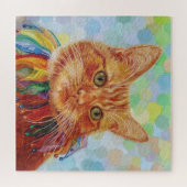 Rode Ginger Cat Puzzel Legpuzzel (Horizontaal)