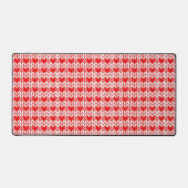 RODE GINGHAM BREISEL Bureaublad Onderlegger Bureaumat (Voorkant)