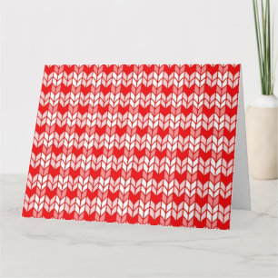 RODE GINGHAM BREISEL Groete kaart / Horizontaal