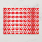 RODE GINGHAM BREISEL Postkaart / Horizontaal Feestdagenkaart (Voorkant)