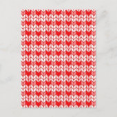RODE GINGHAM BREISEL Postkaart / Verticaal Feestdagenkaart (Voorkant)