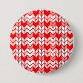 RODE GINGHAM BREISEL Rondje Met Knoop Ronde Button 7,6 Cm (Voorkant)