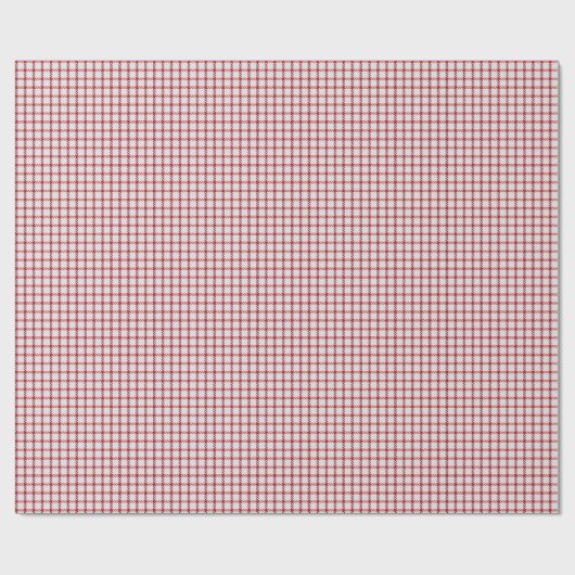 Rode Gingham Cadeaupapier (Vlak)