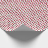 Rode Gingham Cadeaupapier (Hoek)