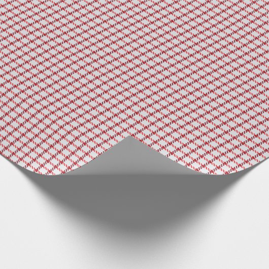 Rode Gingham Cadeaupapier (Hoek)