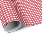 Rode Gingham Charme Cadeaupapier (Rol Hoek)