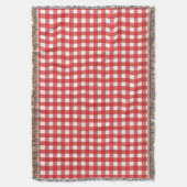 Rode gingham deken (Voorkant Verticaal)