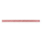 Rode Gingham Geruite Feestlint Satijnen Lint (Voorkant)