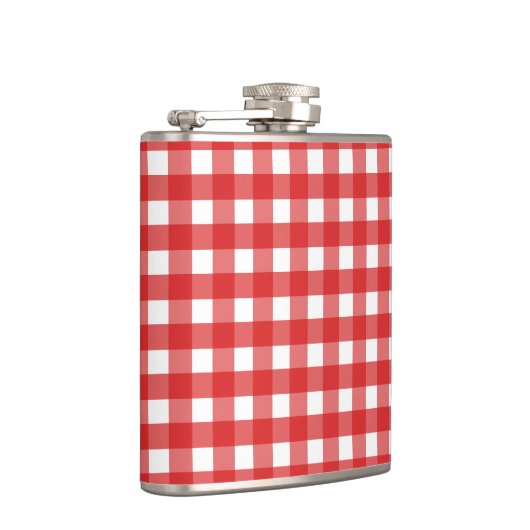 Rode gingham heupfles (Rechts)