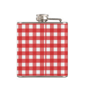 Rode gingham heupfles (Achterkant)
