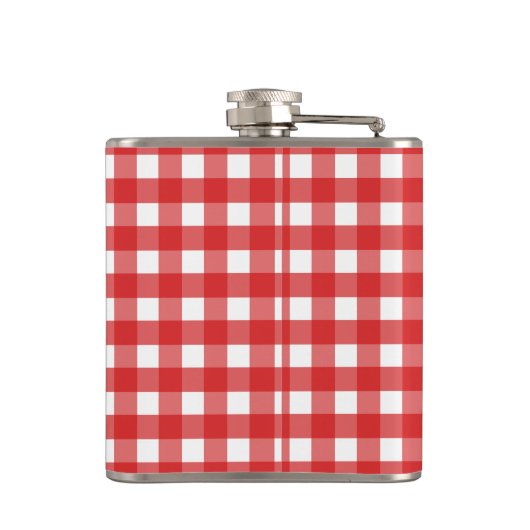 Rode gingham heupfles (Achterkant)