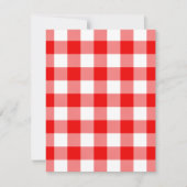 Rode Gingham Kaart (Voorkant)
