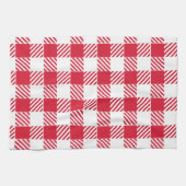 Rode Gingham keukenhanddoek (Horizontaal)