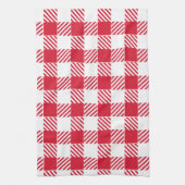 Rode Gingham keukenhanddoek (Verticaal)
