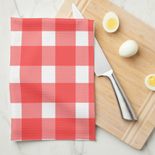 Rode Gingham Keukenhanddoek