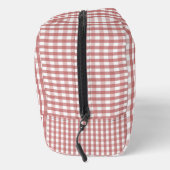 Rode Gingham Mooie Geruite Cosmetica Toilettasje (Rechts)