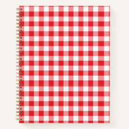 Rode Gingham Notitieboek