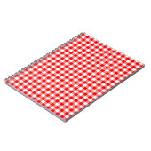 Rode Gingham Notitieboek (Linkerzijde)