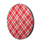 Rode Gingham Patroon Dartbord (Voorkant Rechts)