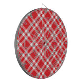 Rode Gingham Patroon Dartbord (Voorkant Links)